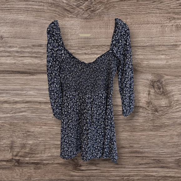 Reformation 'Mochi' Midnight Crepe Sweetheart Neckline Dress Size 12 - Picture 4 of 4